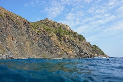 海岸悬崖地中海西班牙布拉瓦海岸