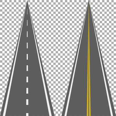 有标记的道路或高速公路