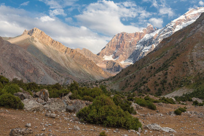 山的风景。
