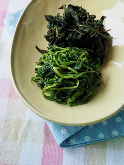 韩式配菜:菠菜调味菜和调味猪草