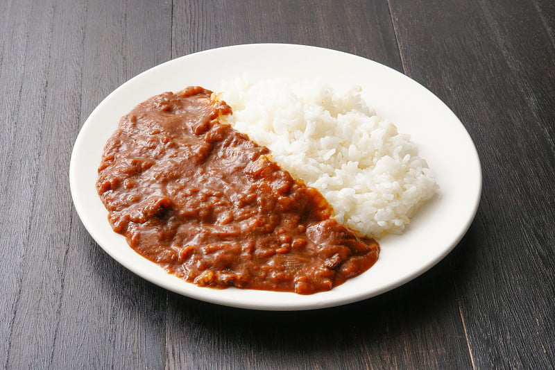 Hayashi大米。牛肉粒米饭。