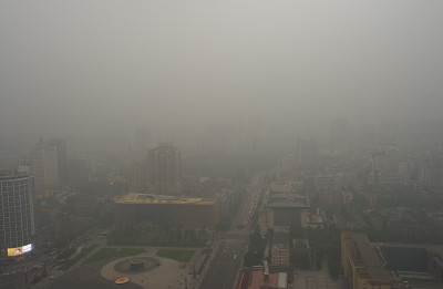鸟瞰中国成都。