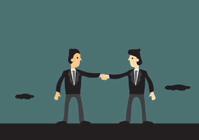 Business Team Vector Cartoon Illustration