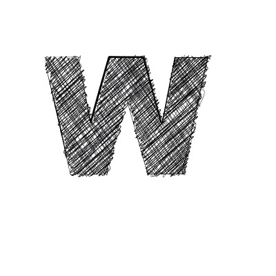 手写字母W