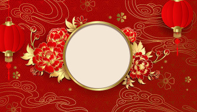 中国传统节日背景装饰为节日横幅