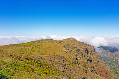 Pico do ariiro附近的山区景观