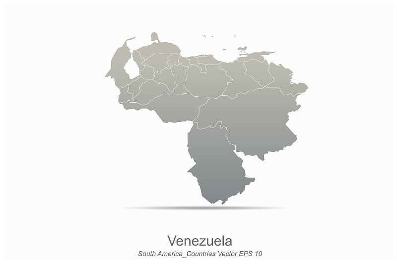 南美国家地图。拉丁美洲国家地图。