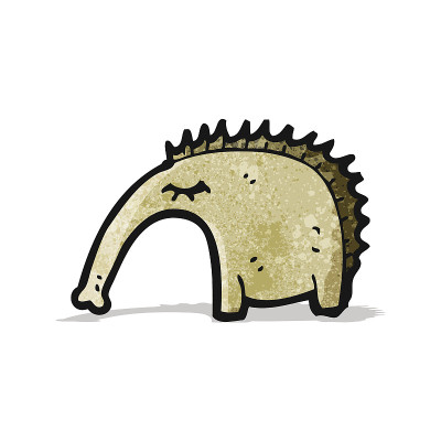 卡通aardvark