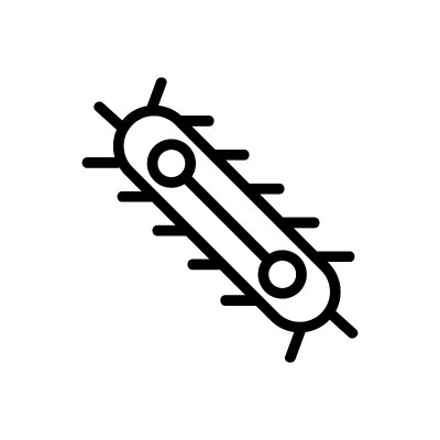 输送机托辊图标矢量轮廓插图