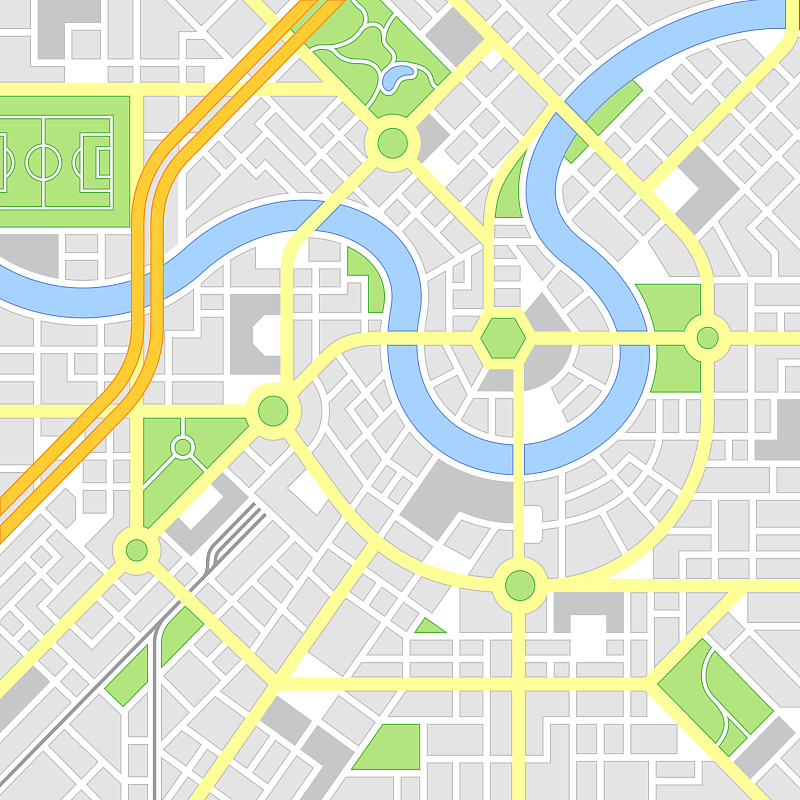 City map vector illustration