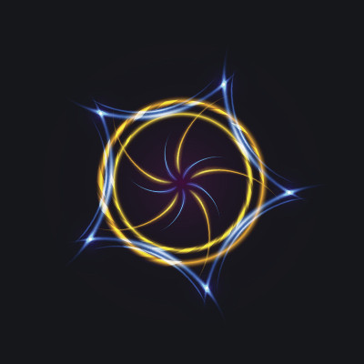 发光的科幻界面HUD元素