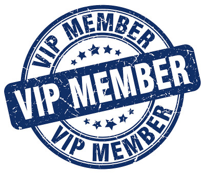 VIP会员蓝色垃圾邮票