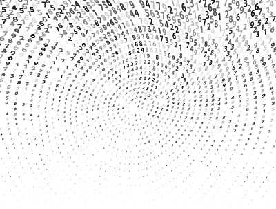 矢量插图抽象大数据数字业务背景