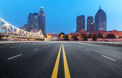 天津高速公路与现代城市建筑