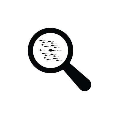Sperm Icon Vector Black