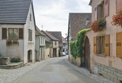 Mittelbergheim街道的风景