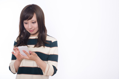 日本年轻女性和智能手机