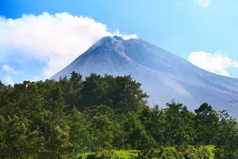 印尼日惹默拉皮火山