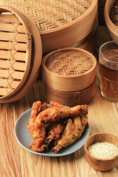 蒸鸡爪，东直节的美食