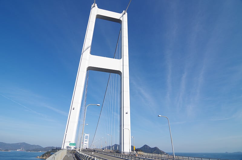 日本濑户内海黑岛- kaiky桥(岛见海道)