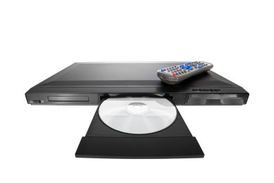 DVD播放机弹出光盘上的白色