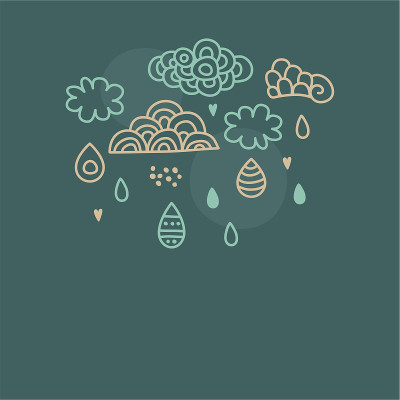 涂鸦云和雨