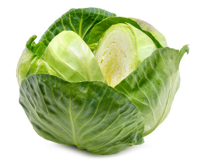 孤立在白色背景上的青菜