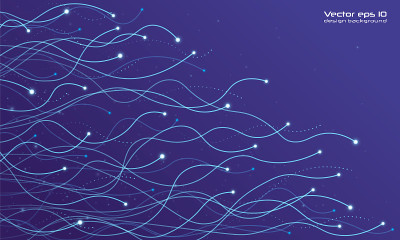 wave lines vector