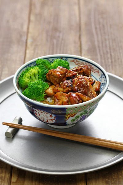照烧鸡饭碗，日本料理