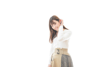 年轻女子的肖像微笑