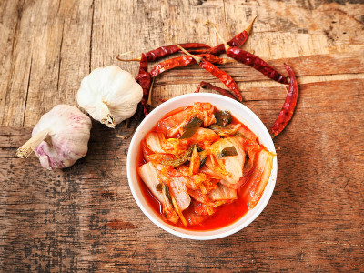 泡菜的韩国食物
