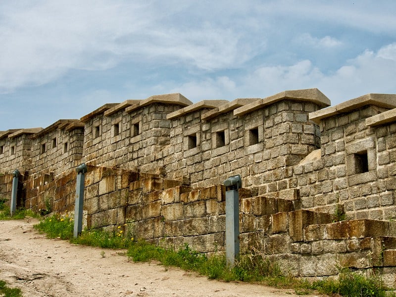 韩国传统建筑城堡墙