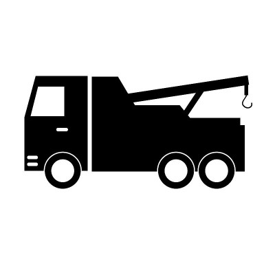 拖车-单矢量图