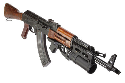 卡拉什尼科夫AK 47和40mm GP-25榴弹发射器