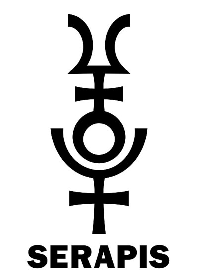 占星字母表:SERAPIS / Osiris-Apis (Userhapi)，希腊化的埃及神的富足，