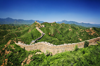 金山岭附近的中国长城