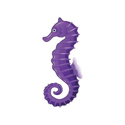 可爱的海马卡通