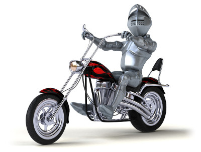 有趣的骑士- 3D插图