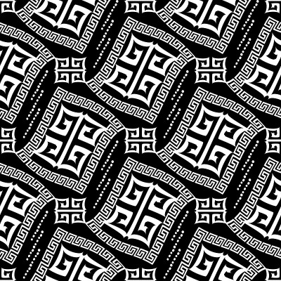 优雅的几何无缝图案背景壁纸与vin