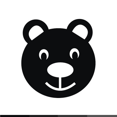 泰迪熊图标插图设计