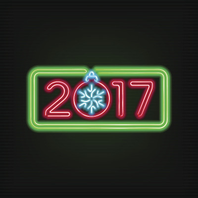 新年2017霓虹招牌