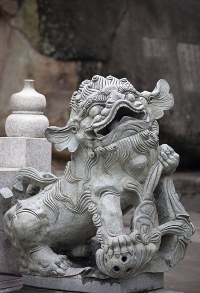 中国石头狮子