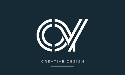 OY或YO字母奢侈图标标志向量模板