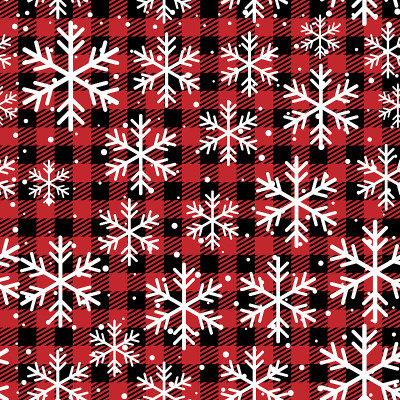 Christmas and New Year pattern at Buffalo Plaid. F