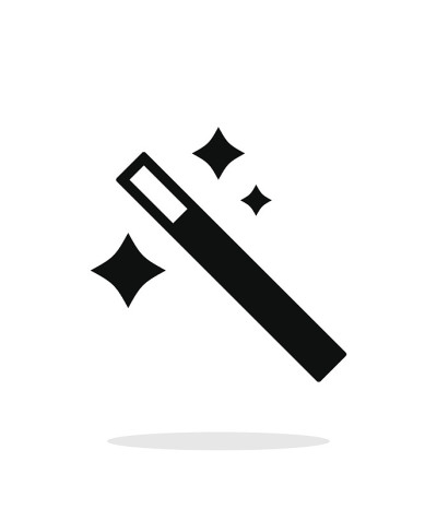 Magician wand icon.