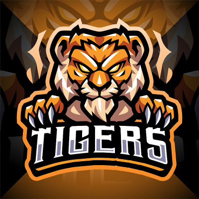 Tiger face mascot