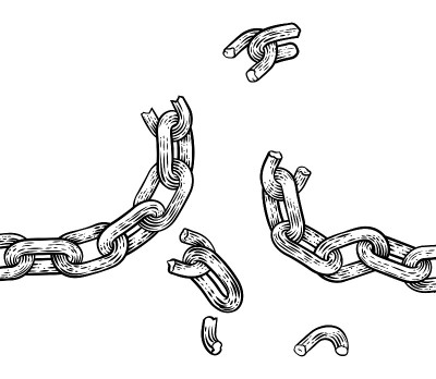 打破锁链的自由概念插图