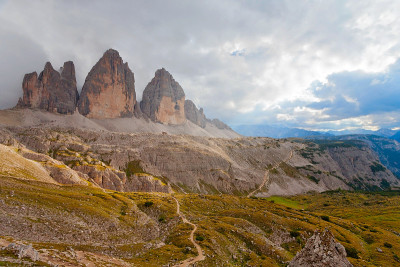 三个Lavaredo顶,Südtirol, Italien