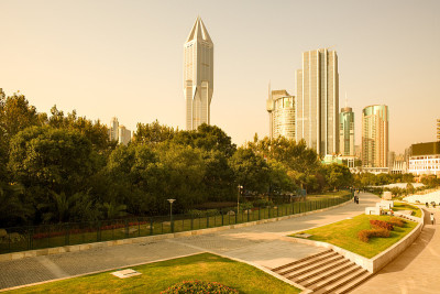中国上海的城市景观