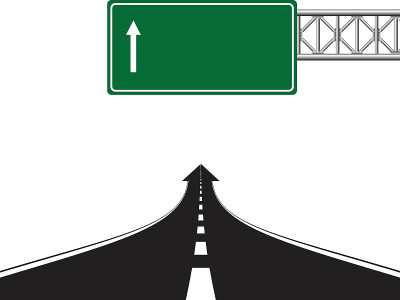 公路公路标志。